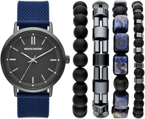 Miniatura 9 de Skechers Set de Regalo para Hombre con Reloj y Pulsera Apilable o Correa Intercambiable