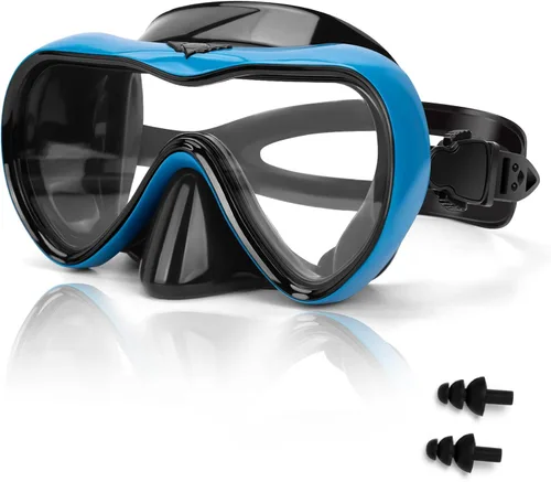 Gafas de natación, gafas de buceo antivaho con cubierta para la nariz, máscara de buceo de silicona antifugas para adultos, máscara de natación de