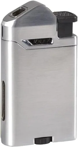 LIGHTERUSA Vertigo Attache 2 - Encendedor de llama suave (cromo cepillado)
