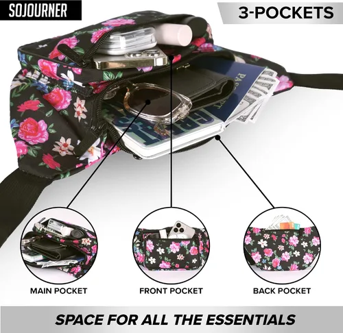 Miniatura 4 de SoJourner Riñonera, bolsa para la cintura con estampado y bolsas de fiesta para hombres, mujeres festivales, raves bonita bolsa para la cintura