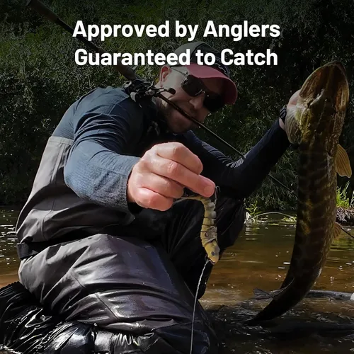 Miniatura 2 de Handing Señuelos de Natación para Lubina, Lucioperca y Lucio, 3 Piezas de Señuelos de Pesca Realistas con Múltiples Articulaciones con Ganchos