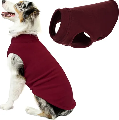 Miniatura 6 de Gooby - Chaleco de Vellón Elástico, Chaleco de Vellón Tipo Pullover Chaqueta Suéter para Perros, Azul Argyle, Extra Pequeño
