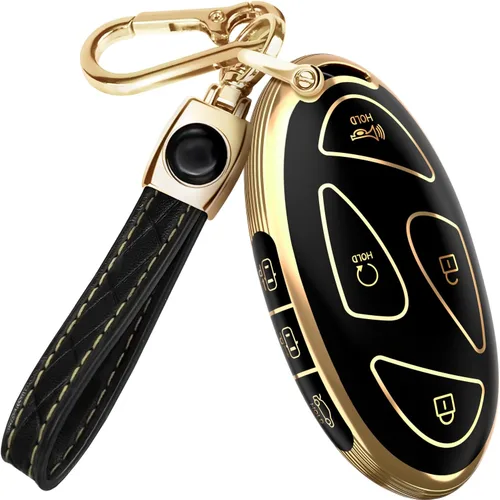 Miniatura 16 de Lucrum Compatible con funda para llavero Hyundai y llavero de cuero, funda para llavero para Santa Fe, Sonata, Tucson, Grandeur, Ioniq 5, Palisade