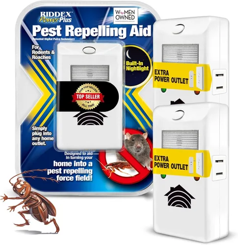 Miniatura 12 de RIDDEX Repelente de insectos Plus Enchufe, disuasorio de ratones - Control de plagas para defensa contra ratas, ratones, cucarachas, insectos e
