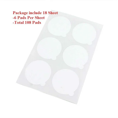 Miniatura 4 de AKOAK 108 piezas de 2.0 in desechables extensión de pestañas pegamento pegamento adhesivo palet pegatinas almohadillas