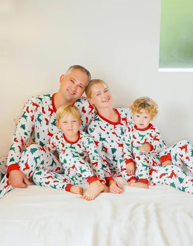 Miniatura 41 de VAENAIT BABY Infant Toddler Kids Adult Couple Family Matching Women Men Christmas Pjs Xmas Holiday Buffalo Plaid Pajama Set