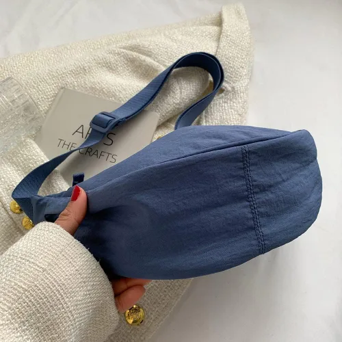 Miniatura 5 de Crescent Bag for Women Men Nylon Crossbody Bag Lightweight Hobo Sling bag Small Shoulder Bag Purse Dumpling Bag