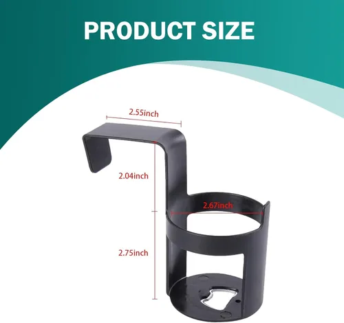 Miniatura 2 de 2 portavasos colgantes para automóvil, para ventana de automóvil, reposabrazos de asiento de vidrio, soporte para tazas de agua, accesorio