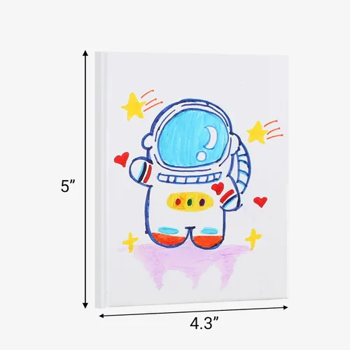 Miniatura 2 de zmybcpack Paquete de 12 pequeños libros en blanco de tapa dura blanca de 4.3x5.5 pulgadas, libro en blanco de tapa dura para que los niños escriban