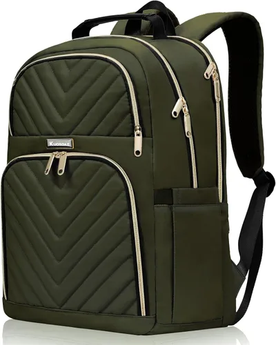 Mochila de viaje para laptop, mochila escolar para adolescentes, niñas, niños, mochila universitaria acolchada grande de 15.6 pulgadas para mujeres