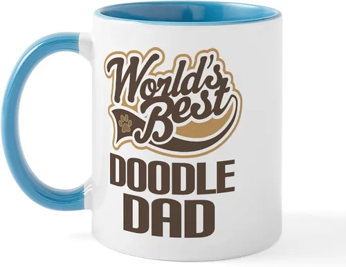 Miniatura 40 de CafePress I Love My Doodle Mugs - Taza de café de cerámica, taza de té, 11 onzas