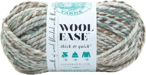 Miniatura 10 de Lion Brand Yarn - Ovillo de lana Wool-Ease Thick & Quick color fuerza aérea