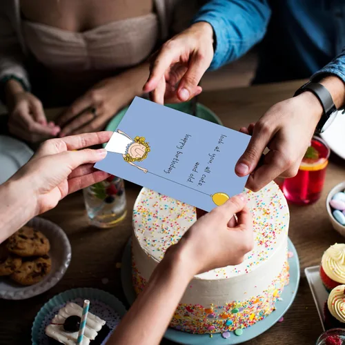 Miniatura 4 de Divertida tarjeta de cumpleaños para amigos, bonita tarjeta de cumpleaños para mujeres, mira a ti, todo lindo y viejo, tarjeta de regalo