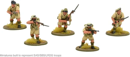 Miniatura 5 de Warlord Games Wargames Delivered Bolt Action British Commonwealth Desert Infantry 1:56 Miniaturas de mesa - Juego de soldados de la Segunda Guerra