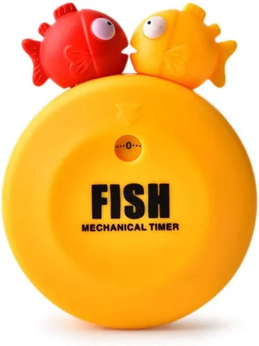 Miniatura 10 de Temporizadores de maquinaria Bobofish de dibujos animados de 60 minutos mecánico para cocina, reloj con alarma fuerte, contadores de alarma manual