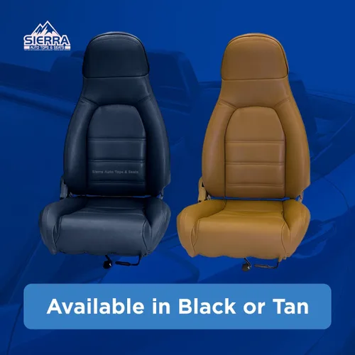 Miniatura 2 de Sierra Auto Tops & Seats Kit de Fundas de Asiento para Mazda Miata MX5 1990-1997 - Bronceado, Cuero Sintético - Kit de Reemplazo de Fundas de Canela