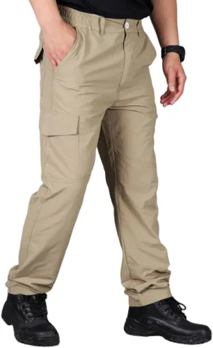 Miniatura 3 de SAMACHICA Pantalones tipo cargo casuales para hombre, para senderismo, trabajo, ligeros, tácticos, con múltiples bolsillos
