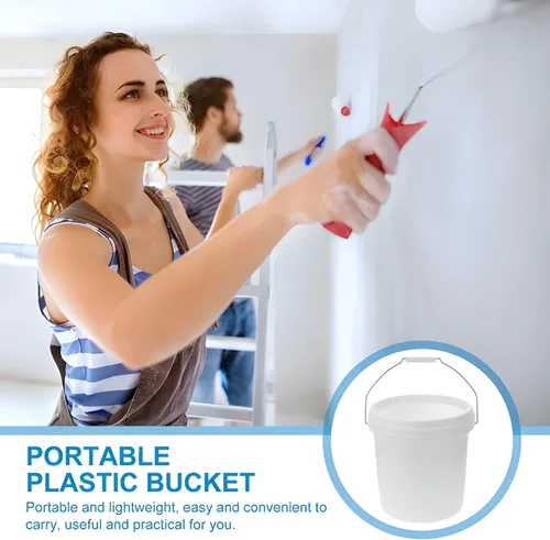 Miniatura 3 de ATERET Balde Blanco de 2 Galones Solo - Cubetas Multiusos - Grado Alimenticio - Fabricado en EE.UU. - Plástico Libre de BPA (Paquete de 3)