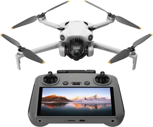 DJI Mini 4 Pro (DJI RC 2), Drones con cámara para adultos 4K, menos de 0.549 lbs/249 g, 34 minutos de tiempo de vuelo, 20km de distancia máxima de