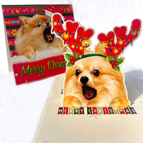 Miniatura 35 de Tarjeta de cumpleaños de perro Beagle 3D emergente – Felicitación de feliz cumpleaños para los amantes de los perros – Tarjeta desplegable