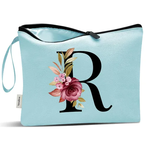 Miniatura 244 de Vavabox A-Z Bolsa de Maquillaje Personalizada, Regalos de Cumpleaños para Mujeres y Mamá, Regalos para la Mejor Amiga, Bolsa de Cosméticos