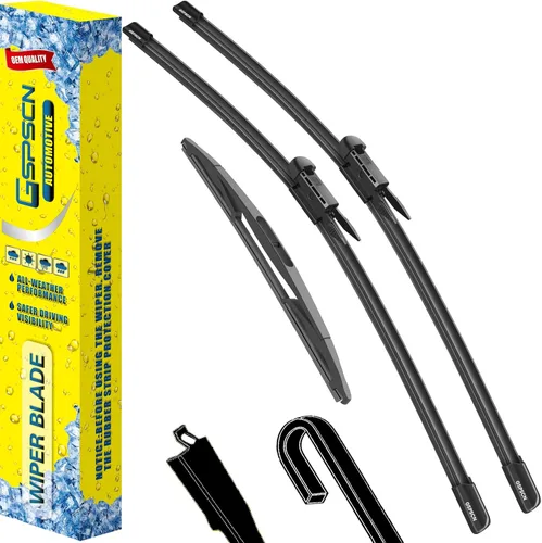 Miniatura 28 de GSPSCN 2 limpiaparabrisas de repuesto para Cooper R55, R56, R57, 2013, 2014, 2015, 19 + 18 pulgadas (juego de 2)