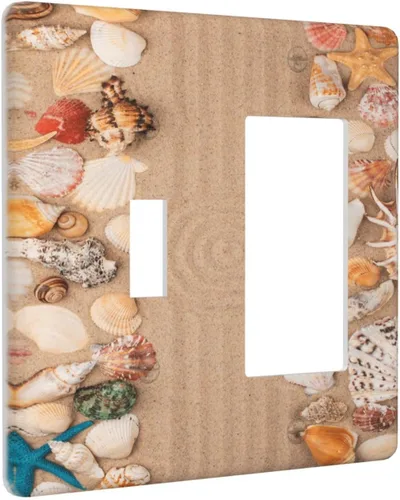 Miniatura 65 de Cubiertas Decorativas para Placas de Interruptor Abstracto Moderno de Mediados de Siglo Arco Boho Sol Dorado Hoja 1 Gang Placa de Pared Cubierta