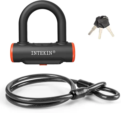 Miniatura 10 de Bike U Lock Heavy Duty Bike Lock Bicycle Lock, 16mm U Lock and 3ft / 5ft / 6ft Length Security Cable with Sturdy Mounting Bracket for Bicycle