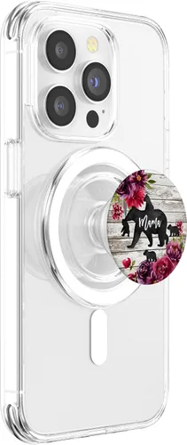 Miniatura 3 de Mama Bear Four Baby Cubs - PopSockets PopSockets de madera rústica de granero burdeos PopSockets PopGrip: agarre intercambiable para teléfonos