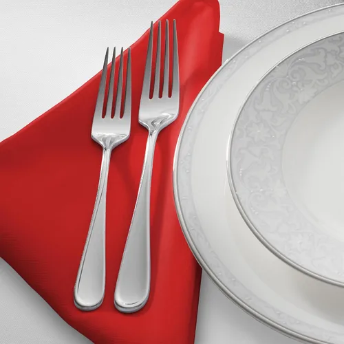 Miniatura 2 de Lann's Linens. 12 servilletas de 17 pulgadas. Servilletas de gamuza con bordes ribeteados, varios colores disponibles. Rojo