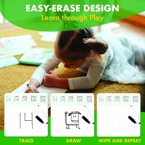 Miniatura 2 de MD CREATIVE Actividad de aprendizaje: juego educativo de dibujo con números, perfecto para niños, preescolares que aman los juguetes, actividades