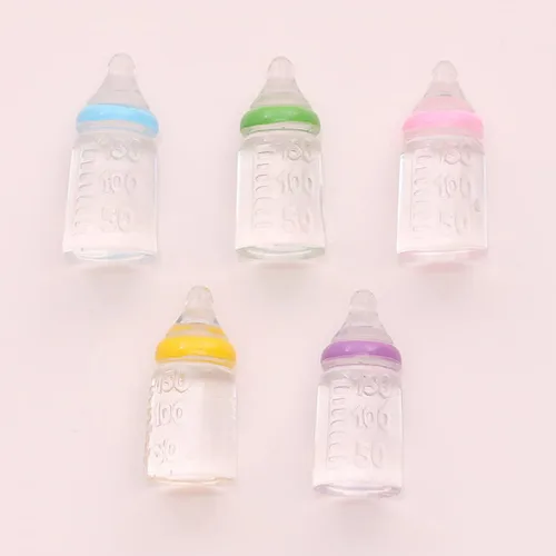 Miniatura 8 de 30 Uds. Miniatura Baby Shower Favores Mini Biberón Plástico Baby Bottle Candy Bottle Boy Girl Recién Nacido Bebé Bautismo Decoración Fiesta