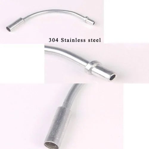 Miniatura 4 de 2 unids bicicleta bicicleta V tubo de freno V-freno fideos lineal tire cable guía manguera 90 grados bicicleta freno piezas