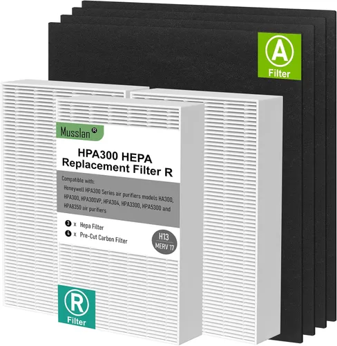 Miniatura 9 de Filtro HEPA HPA300 de repuesto compatible con purificador de aire Honeywell serie HPA300, HPA300, HPA304, HPA8350, HPA300VP, HPA3300b, HPA5300, 3