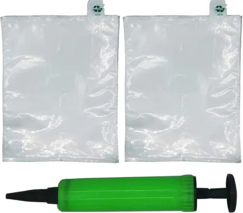 Miniatura 18 de Miupoo Bolsas de aire de embalaje, bolsa protectora de embalaje de aire inflable de plástico transparente con cojín de bomba gratis, bolsa