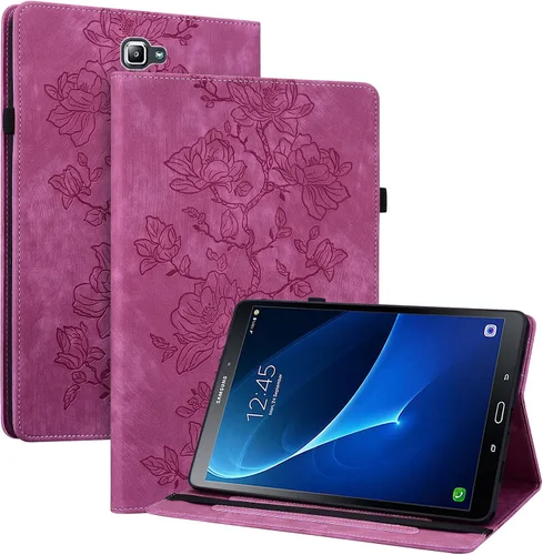 Miniatura 61 de Funda para Samsung Galaxy Tab S5e 10.5 2019 Modelo SM-T720/T725/T727, funda delgada de piel sintética con soporte multiángulo y soporte