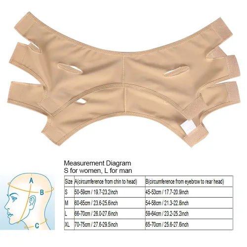 Miniatura 6 de Máscara adelgazante facial, cinturón adelgazante para levantamiento de cara, mejilla facial en forma de V, correa de máscara delgada, línea facial