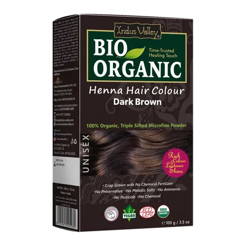 Miniatura 12 de Tinte para cabello de henna marrón claro 100% puro y natural de Indus Valley