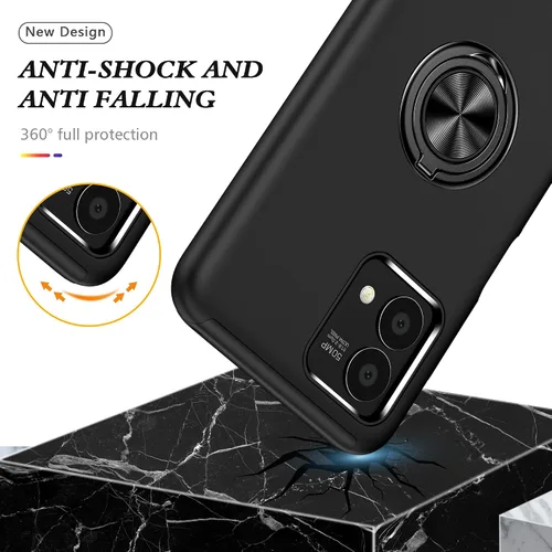 Miniatura 6 de Funda para Moto G Stylus 2023 5G, con 2 protectores de pantalla HD, grado militar, doble a prueba de golpes, funda invisible con función atril