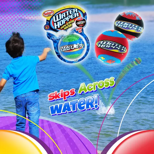 Miniatura 4 de JA-RU Pro Hopper Skip Water Bouncing Ball Professional Fidget Skip Ball Pool Bounce Balls Juguetes. Pelota de playa para saltar, juego al aire