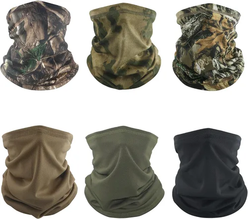 Miniatura 9 de Máscara facial con polaina para el cuello, protector facial de camuflaje de polvo que refresca el sol, bandana reutilizable y lavable