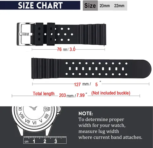 Miniatura 4 de Carty Correas de reloj de silicona de liberación rápida para hombres y mujeres, de alta calidad, impermeables, 0.787in, 0.866in, 0.945in, correas