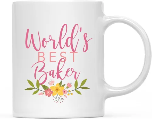 Miniatura 39 de Andaz Press Taza de café de 11 oz, regalo de broma de la mejor abbuela del mundo, diseño floral, paquete de 1