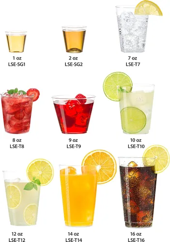 Miniatura 4 de Embellish 200 vasos de chupito de plástico de 1 oz, mini vasos duros desechables transparentes, ideales para whisky, gelatina, degustación