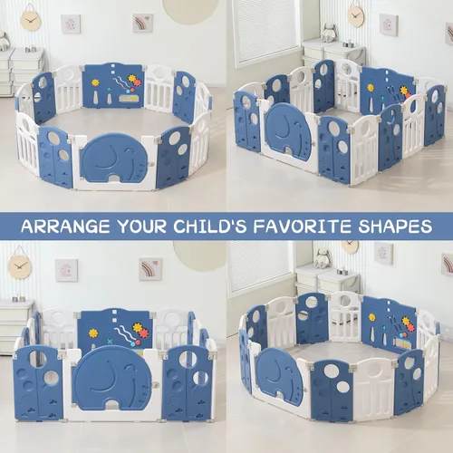 Miniatura 4 de LulliSpace Corralito para Bebés, para Niños y Niños Pequeños, Centro de Actividades para Niños, Patio de Juegos de Seguridad, Cerca para Bebés