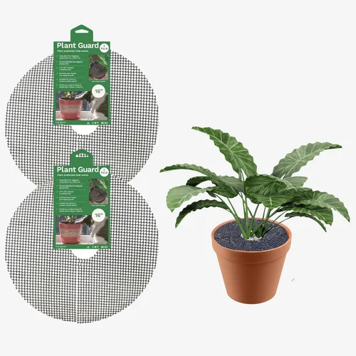 Curtis Wagner Plastics Plant Guard - Protector de plantas de 16 pulgadas de diámetro, paquete de 2 | Protector de plantas de gatos y animales |