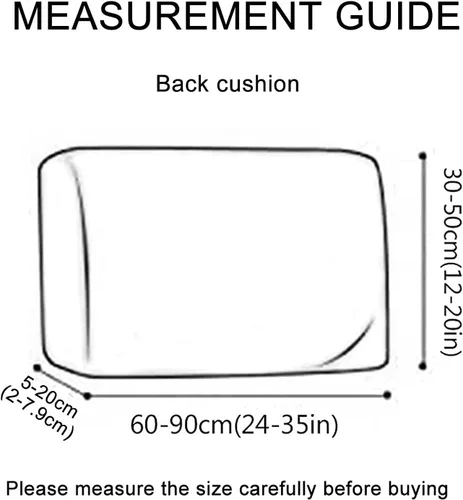 Miniatura 19 de Fundas elásticas para cojín de sofá, de piel sintética resistente al agua, funda de cojín desmontable para sofá, protector de muebles para cojín