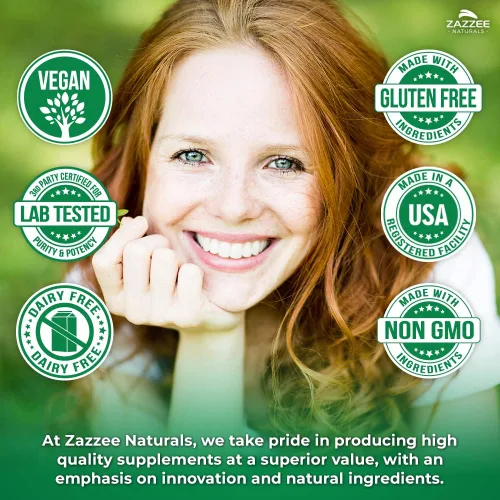 Miniatura 7 de Zazzee Extracto de Boswellia Serrata 10:1 extra fuerte, 5000 mg de fuerza, 65% ácido boswélico, 180 cápsulas veganas, suministro de 6 meses
