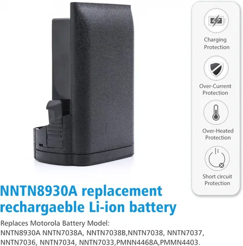 Miniatura 5 de Batería PMNN4403 para Motorola APX7000 APX6000 APX8000 SRX2200N Radio Batería NNTN8930 Pmnn4486a NNTN7038A NNTN7038B 2650mAh