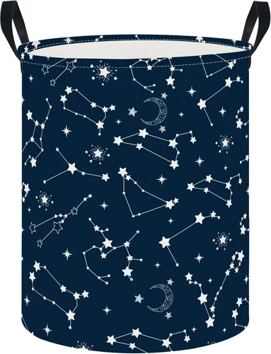 Miniatura 17 de CLOCOR Cesta de lavandería para niños, contenedor de almacenamiento de tela plegable, cesta de guardería para niños, cubo de juguetes para niños